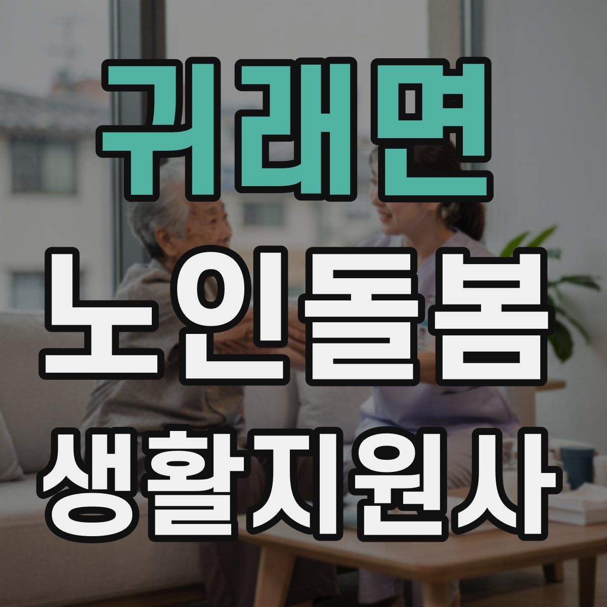 귀래면 노인돌봄생활지원사 자격증