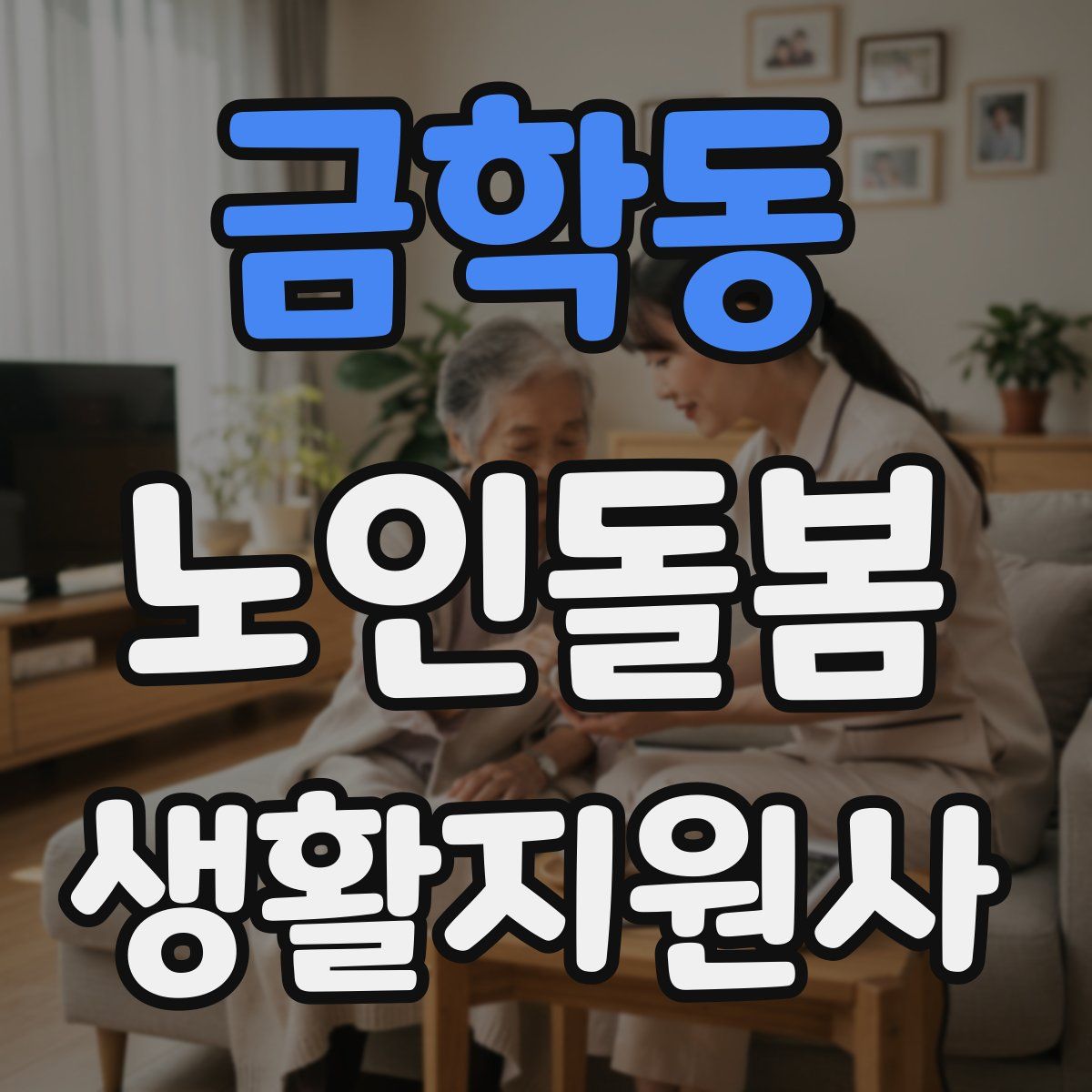금학동 노인돌봄생활지원사 자격증