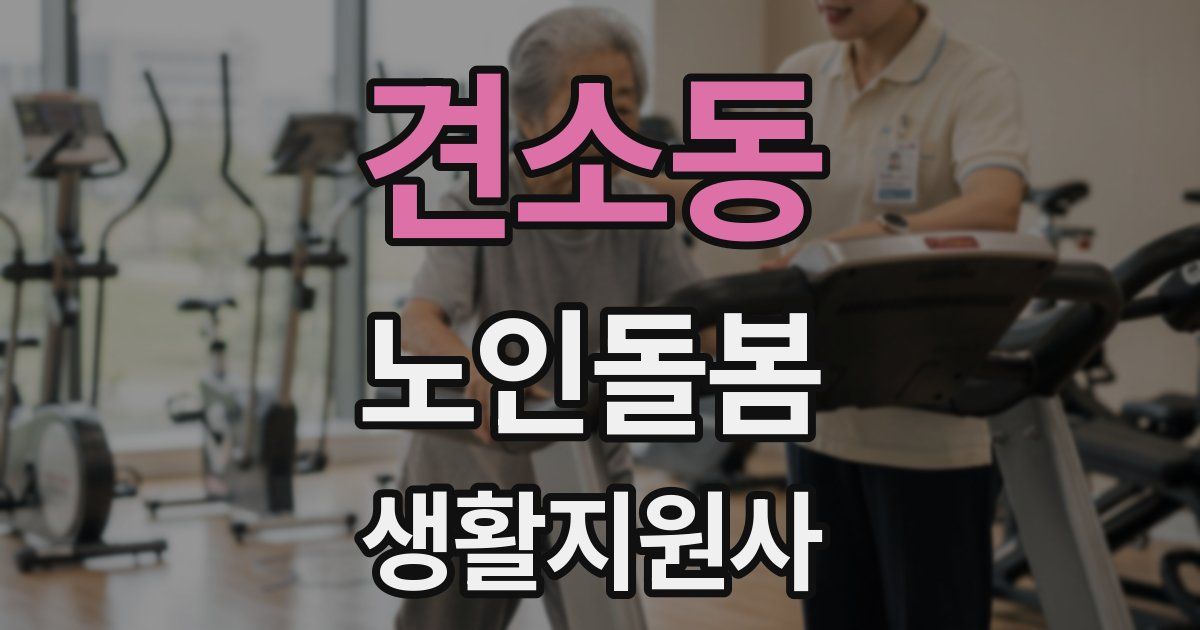 견소동 노인돌봄생활지원사 자격증