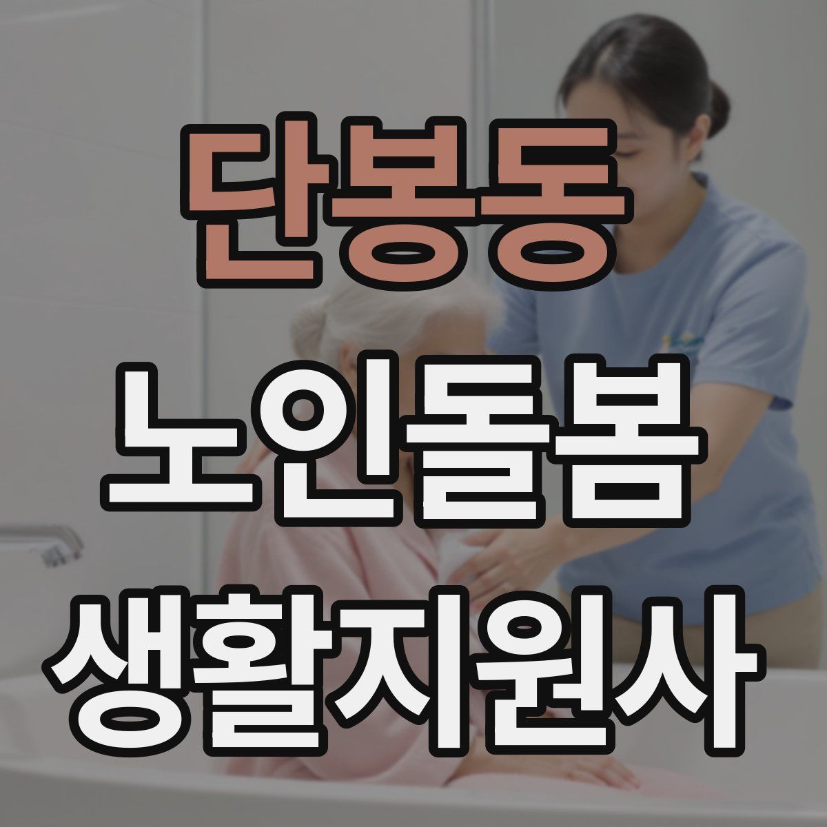 단봉동 노인돌봄생활지원사 자격증