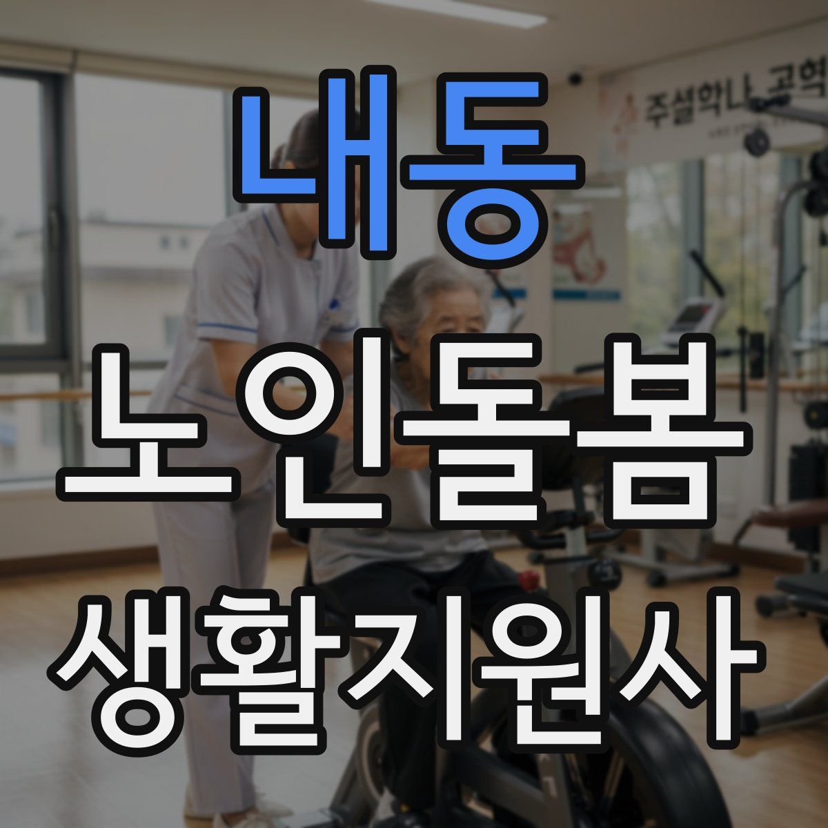 내동 노인돌봄생활지원사 자격증