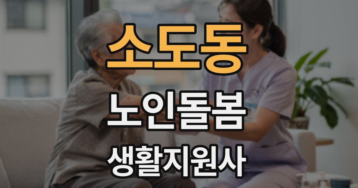 소도동 노인돌봄생활지원사 자격증