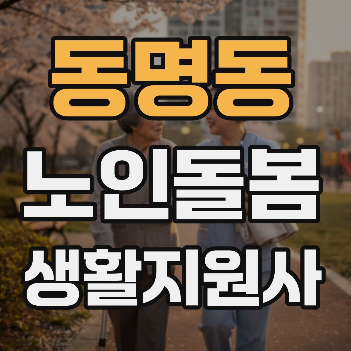 동명동 노인돌봄생활지원사 자격증