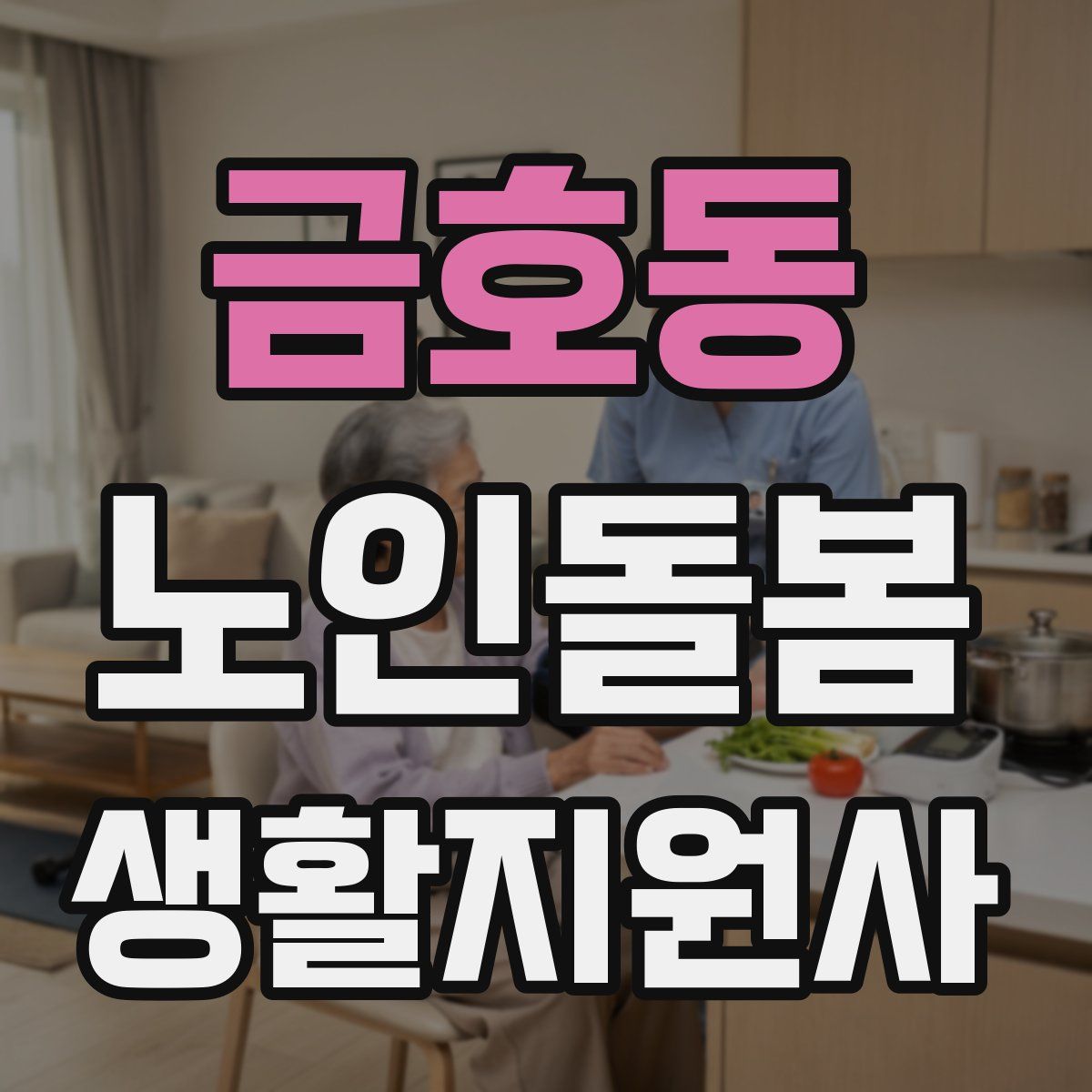 금호동 노인돌봄생활지원사 자격증
