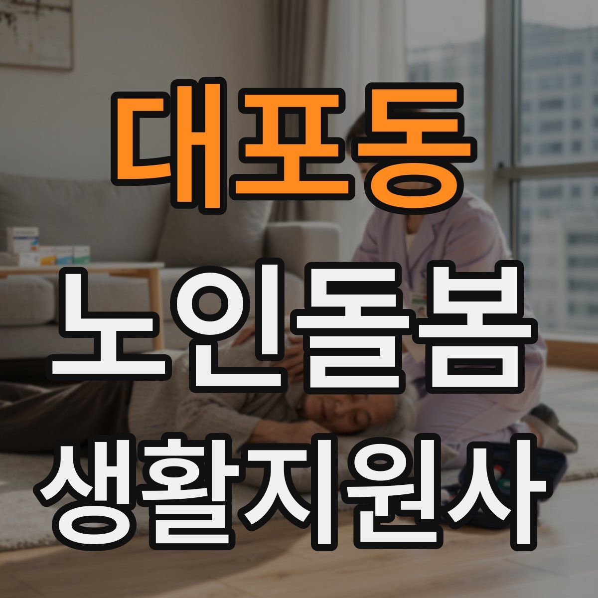 대포동 노인돌봄생활지원사 자격증