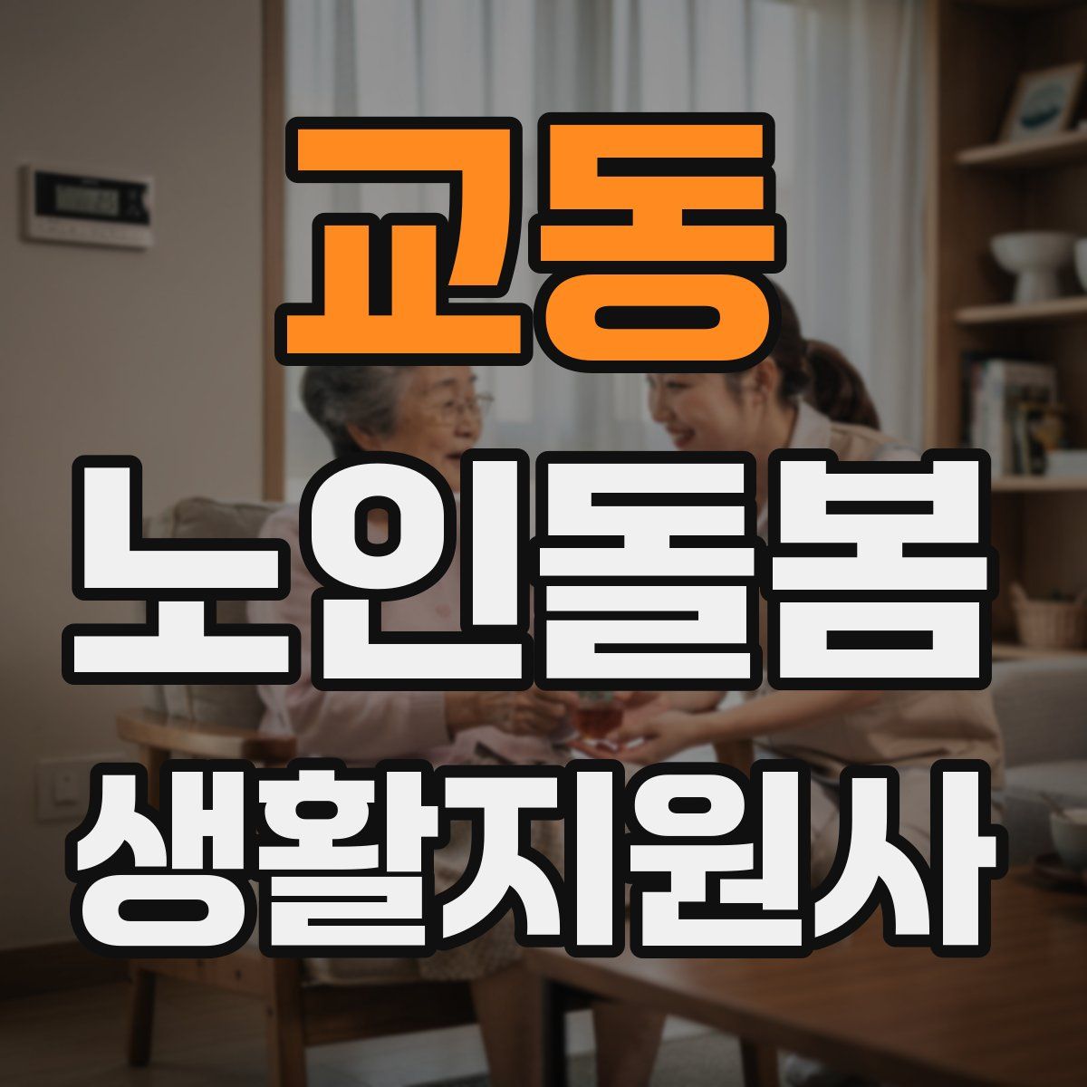 교동 노인돌봄생활지원사 자격증