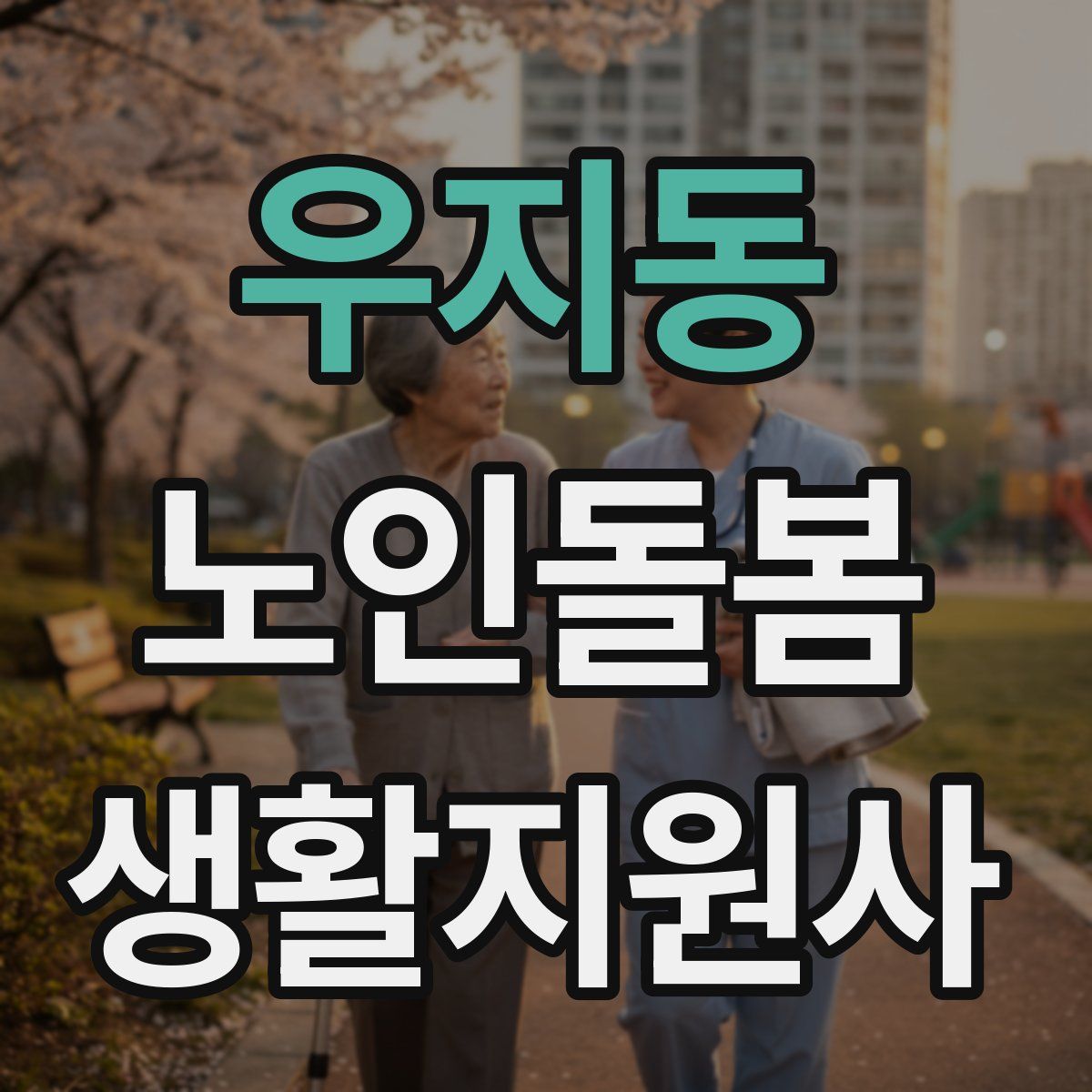 우지동 노인돌봄생활지원사 자격증