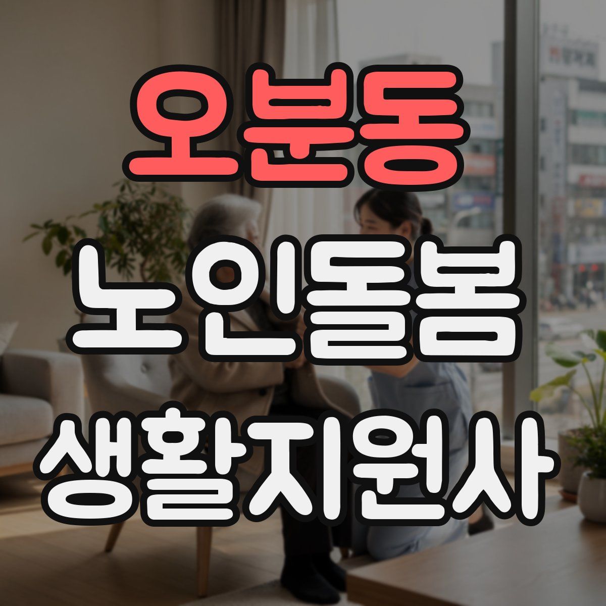 오분동 노인돌봄생활지원사 자격증