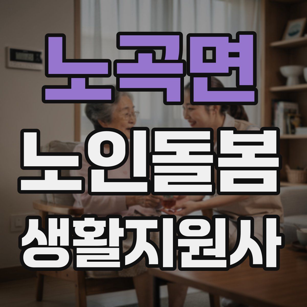 노곡면 노인돌봄생활지원사 자격증