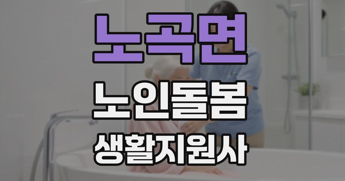 노곡면 노인돌봄생활지원사 자격증