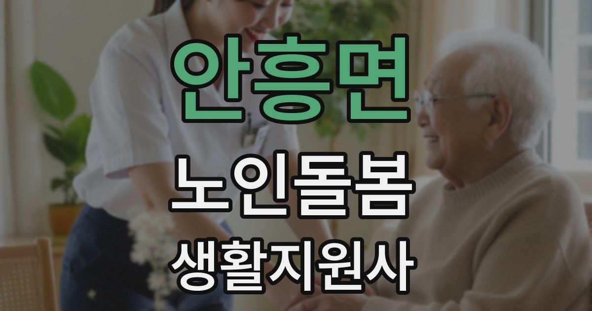 안흥면 노인돌봄생활지원사 자격증