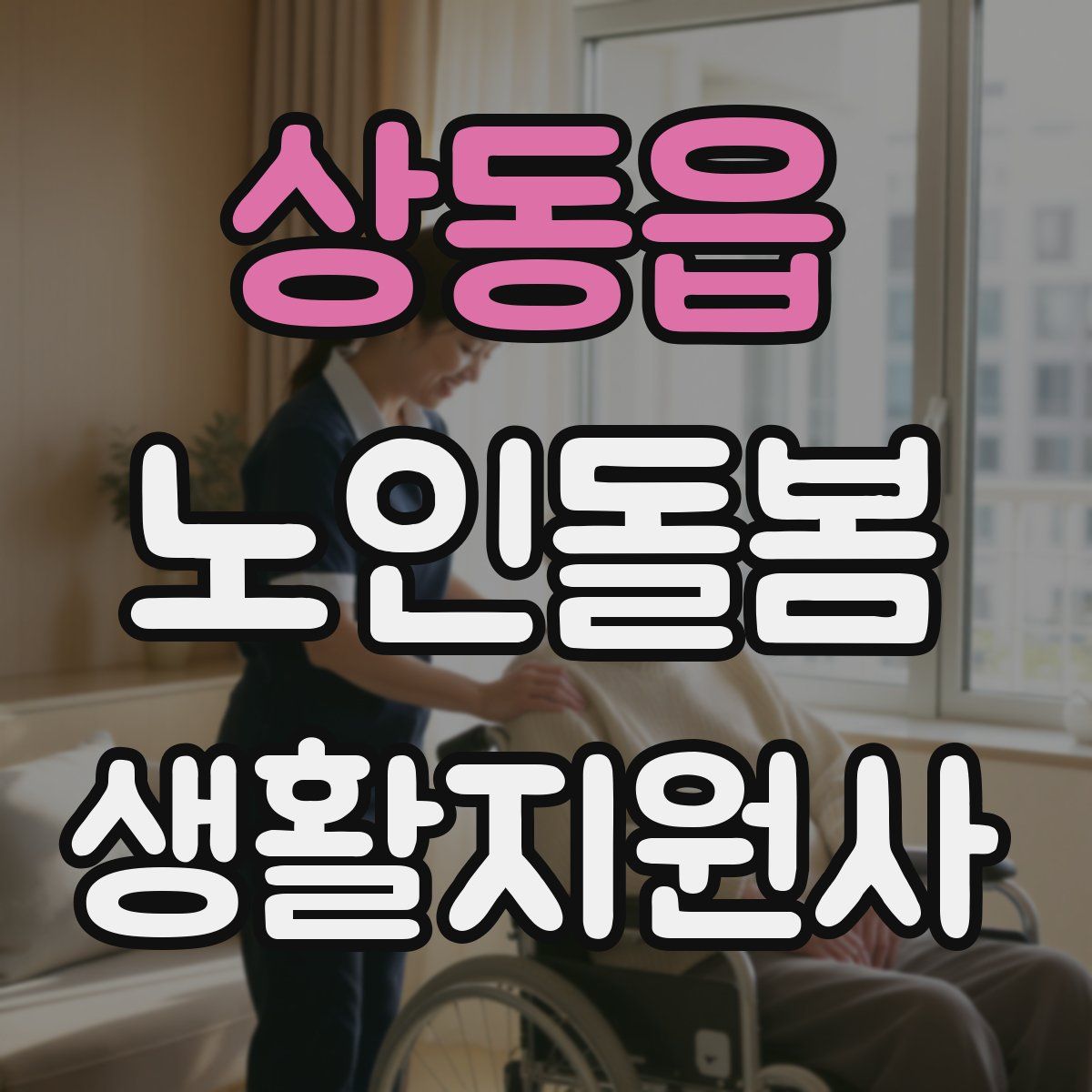 상동읍 노인돌봄생활지원사 자격증