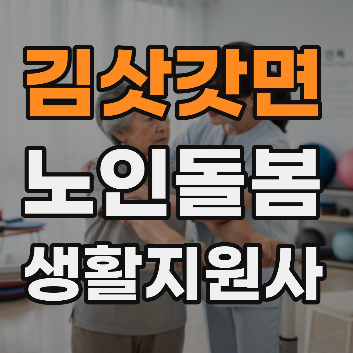 김삿갓면 노인돌봄생활지원사 자격증