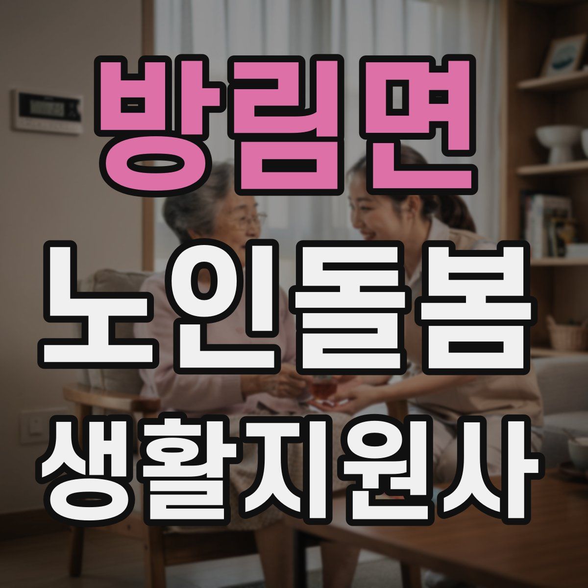 방림면 노인돌봄생활지원사 자격증