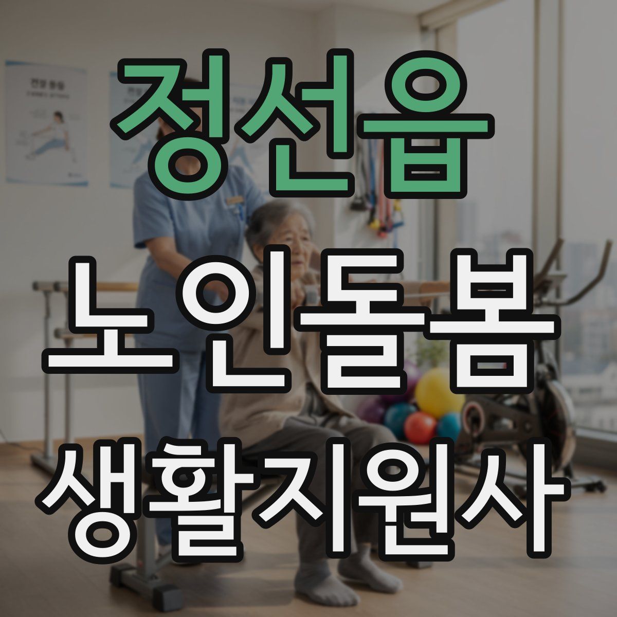 정선읍 노인돌봄생활지원사 자격증