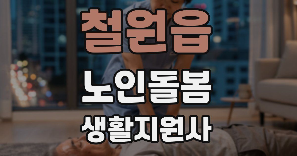 철원읍 노인돌봄생활지원사 자격증