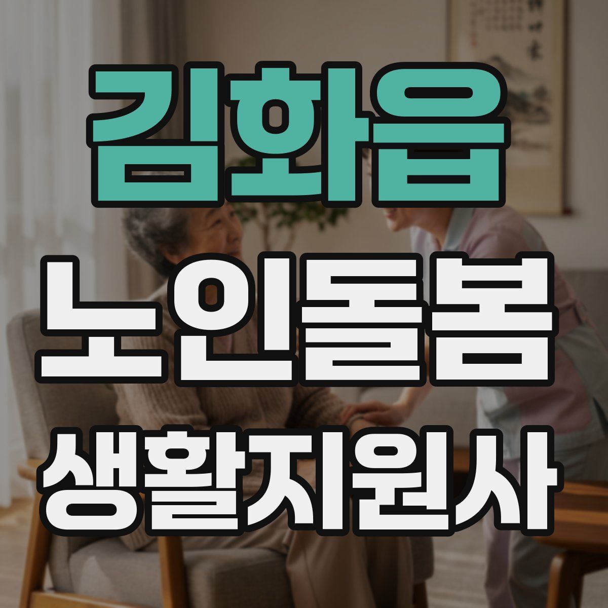 김화읍 노인돌봄생활지원사 자격증