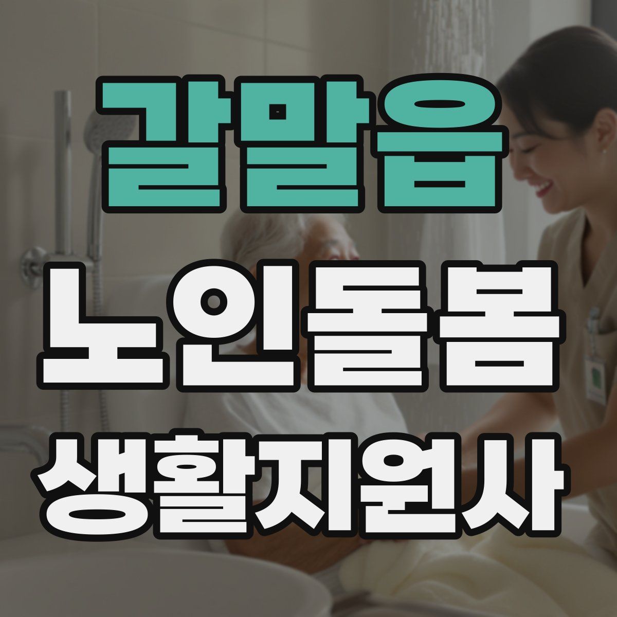 갈말읍 노인돌봄생활지원사 자격증