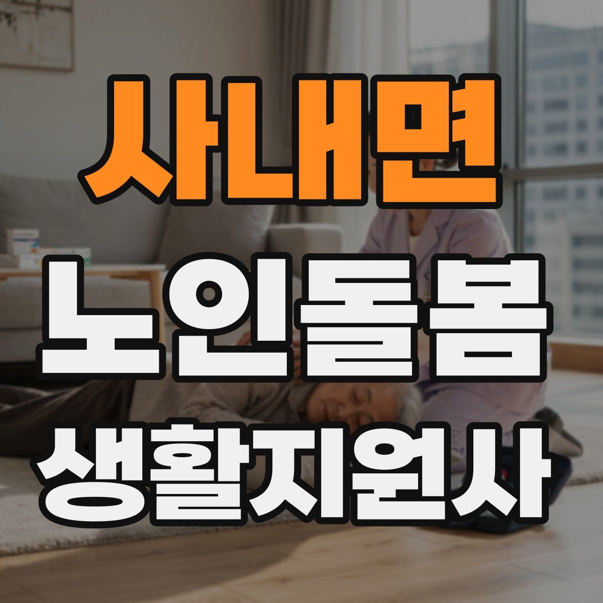 사내면 노인돌봄생활지원사 자격증