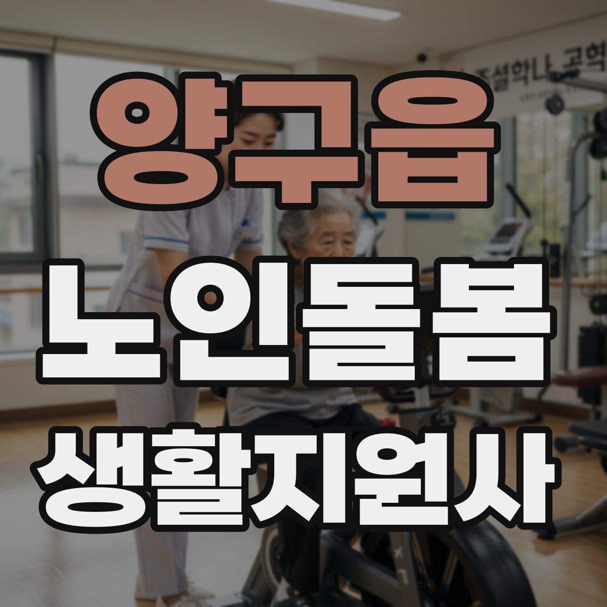 양구읍 노인돌봄생활지원사 자격증