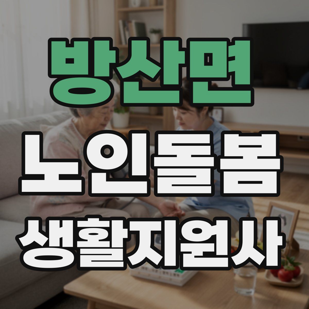 방산면 노인돌봄생활지원사 자격증