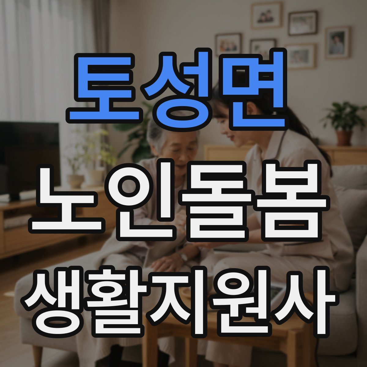 토성면 노인돌봄생활지원사 자격증