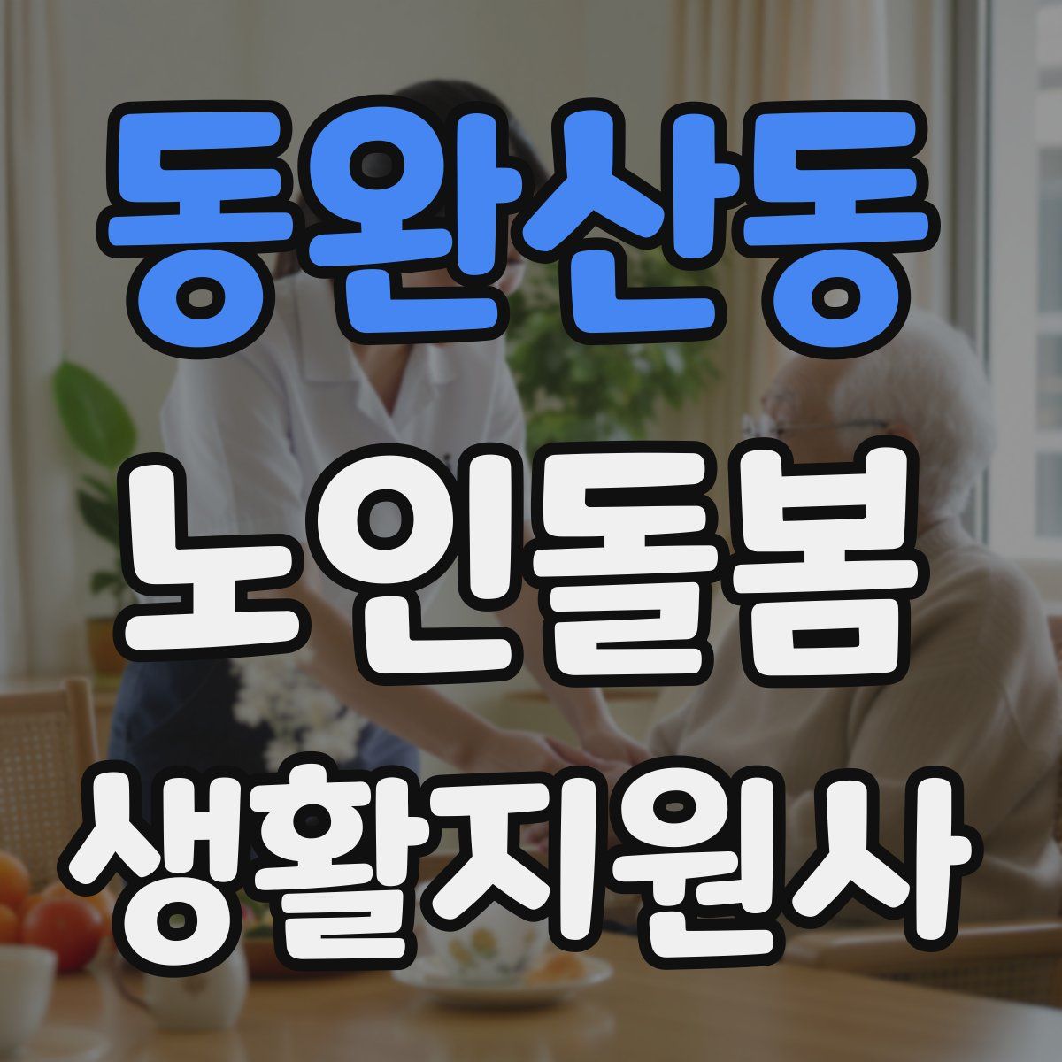동완산동 노인돌봄생활지원사 자격증