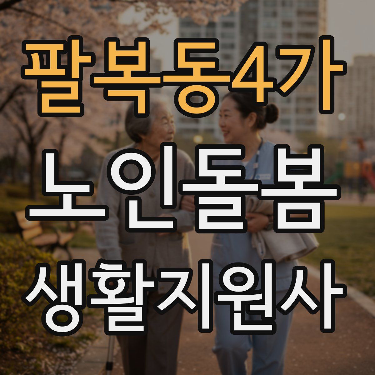 팔복동4가 노인돌봄생활지원사 자격증
