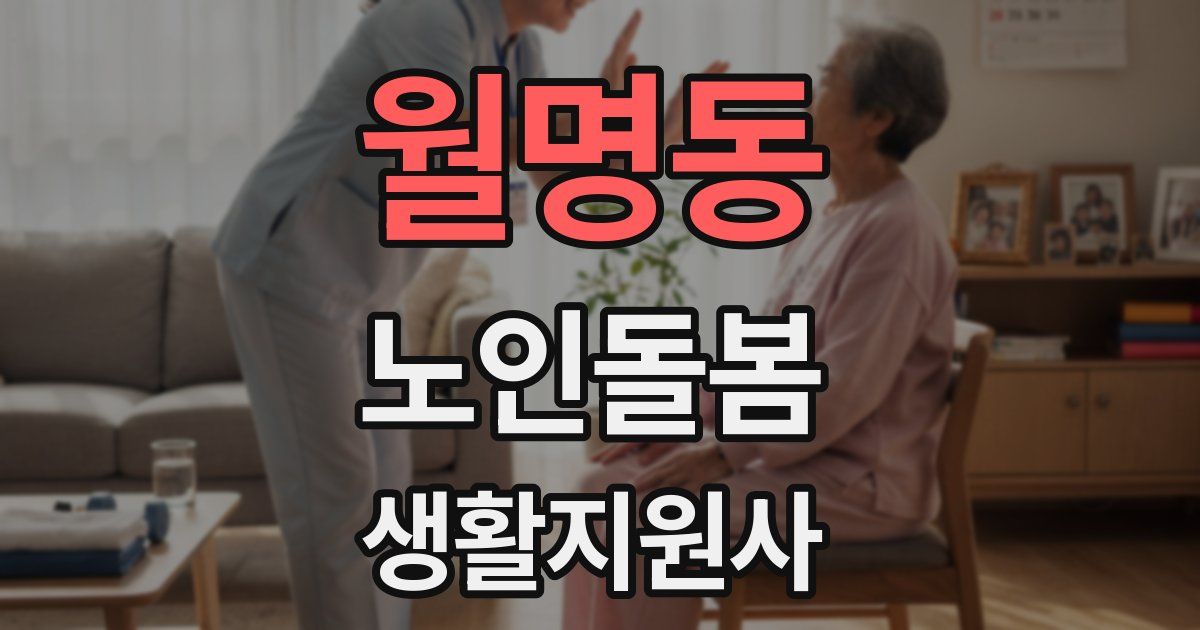 월명동 노인돌봄생활지원사 자격증