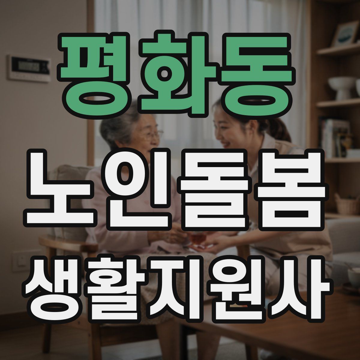 평화동 노인돌봄생활지원사 자격증