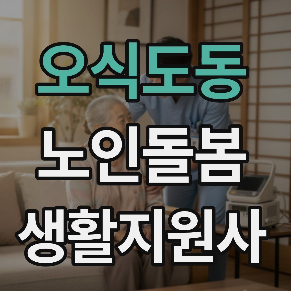 오식도동 노인돌봄생활지원사 자격증 보행 보조기 사용 시 확인할 점