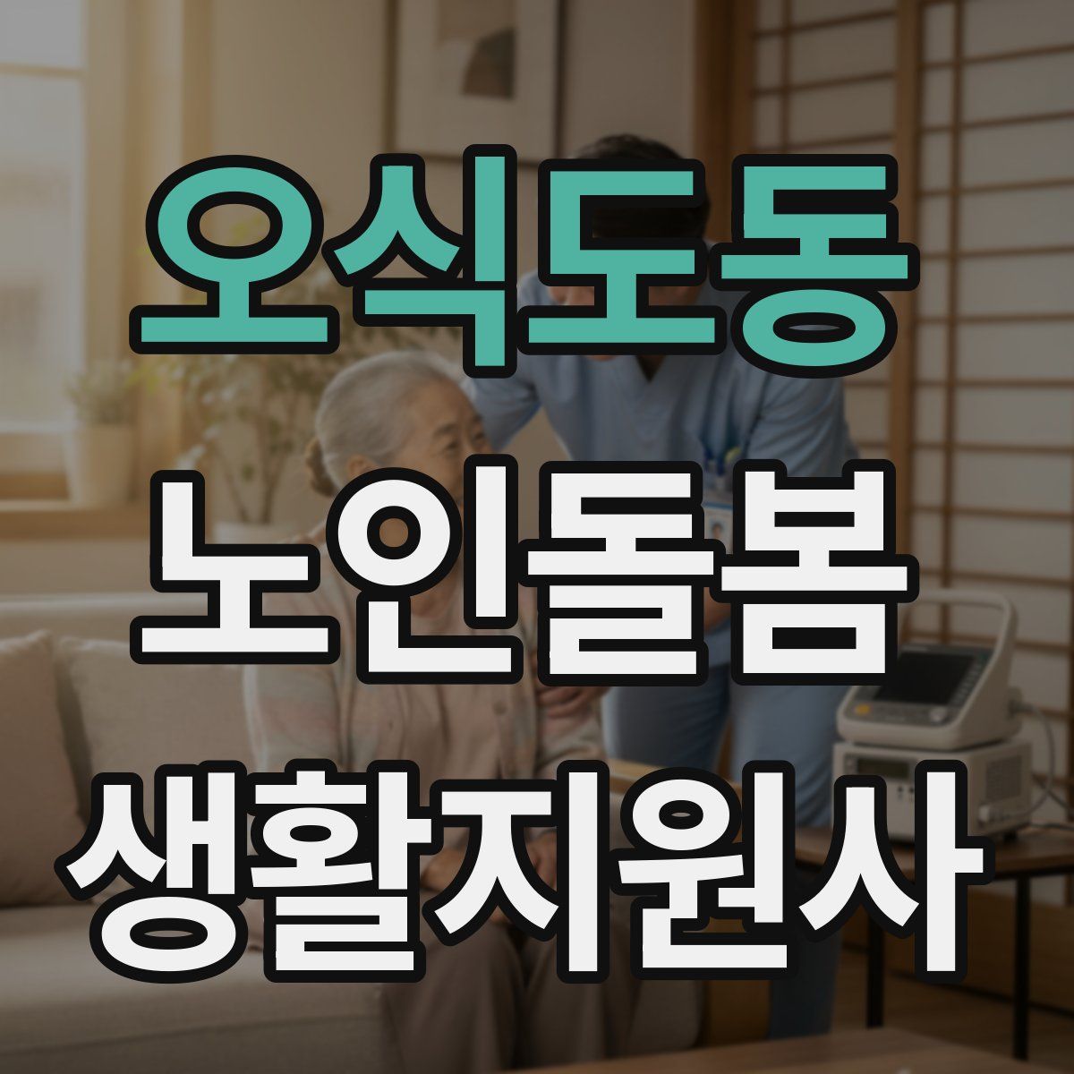 오식도동 노인돌봄생활지원사 자격증