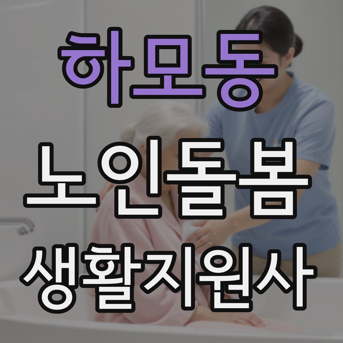 하모동 노인돌봄생활지원사 자격증