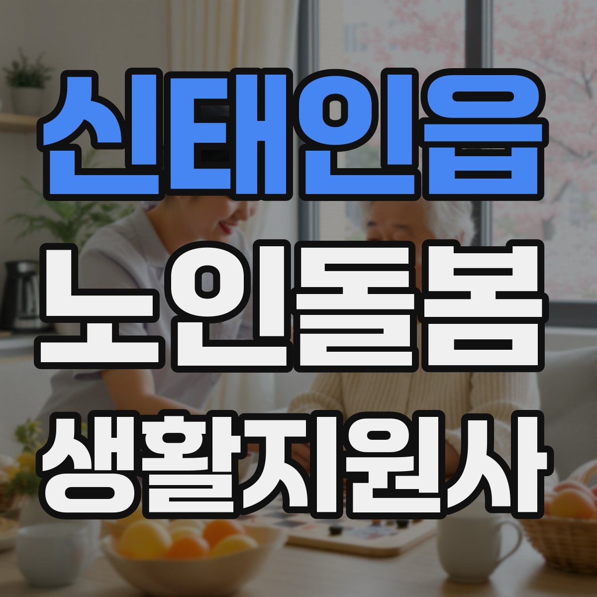 신태인읍 노인돌봄생활지원사 자격증