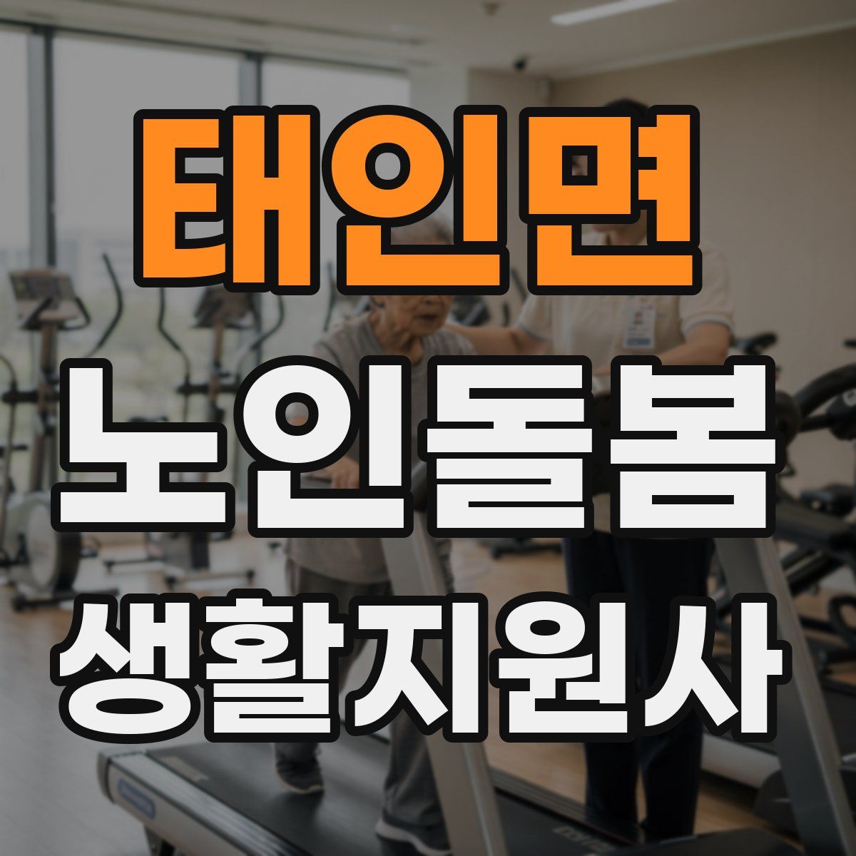 태인면 노인돌봄생활지원사 자격증