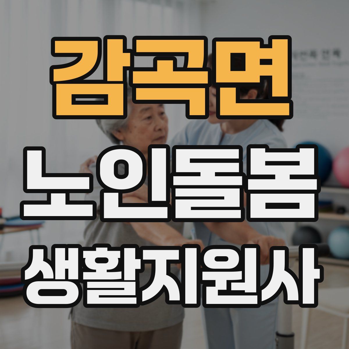 감곡면 노인돌봄생활지원사 자격증
