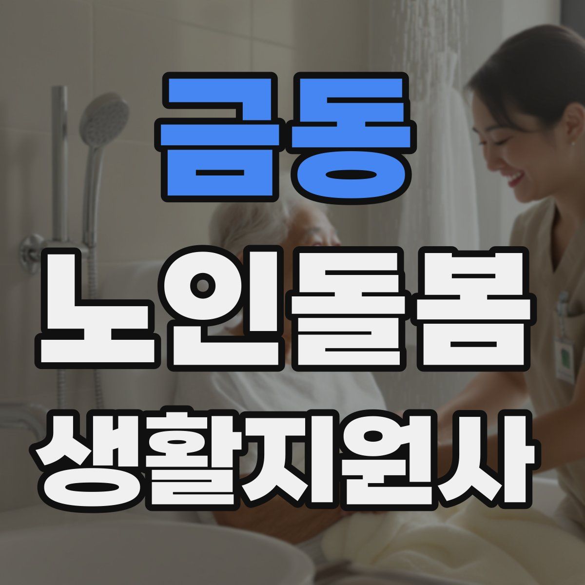 금동 노인돌봄생활지원사 자격증