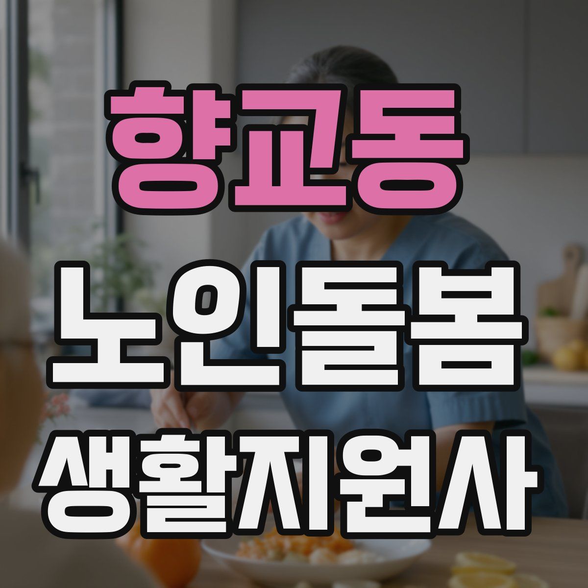 향교동 노인돌봄생활지원사 자격증