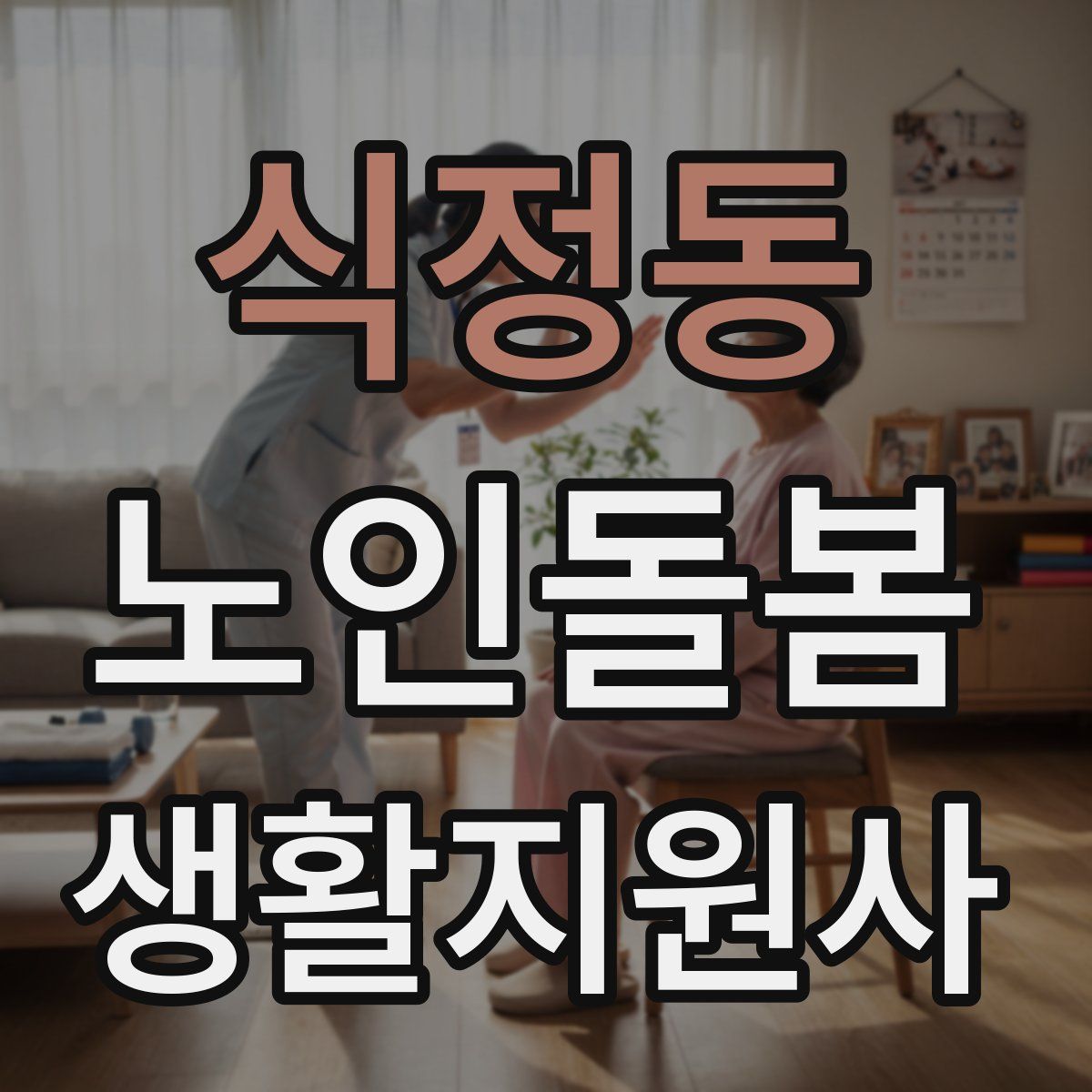 식정동 노인돌봄생활지원사 자격증