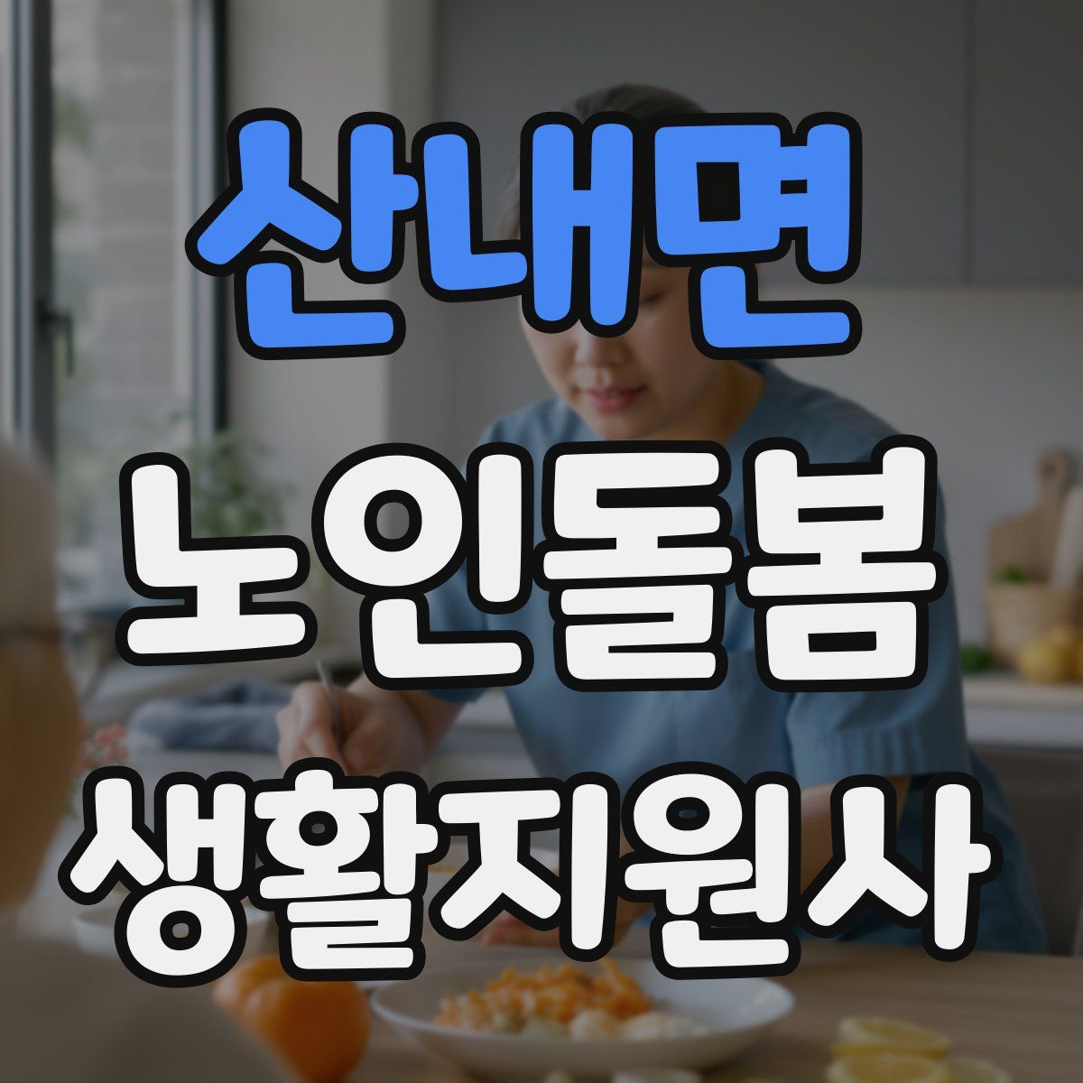 산내면 노인돌봄생활지원사 자격증