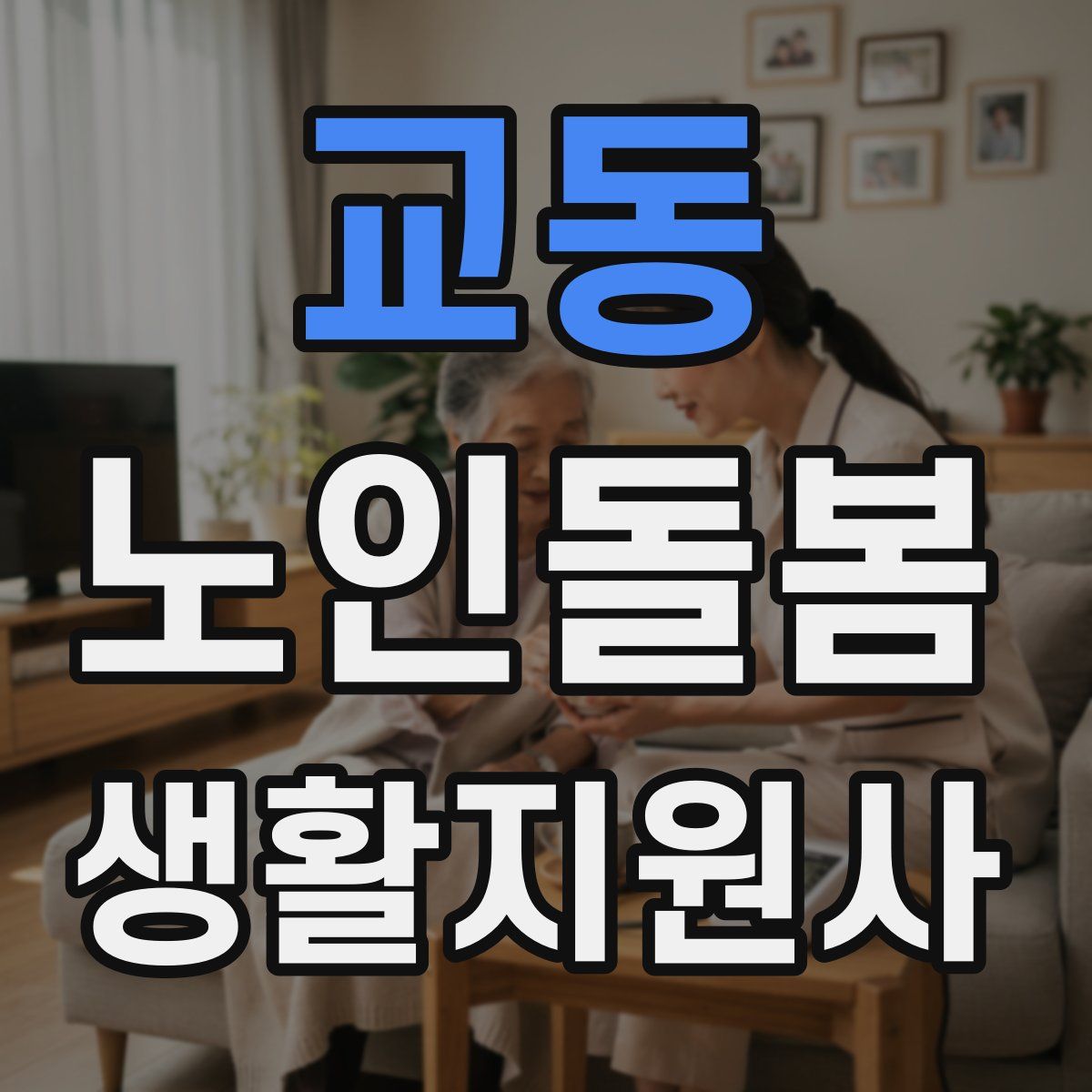 교동 노인돌봄생활지원사 자격증