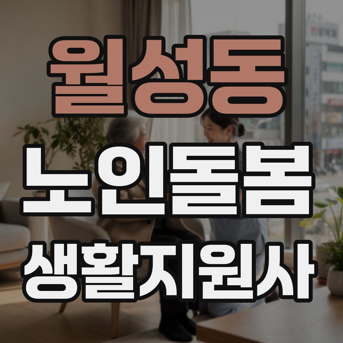 월성동 노인돌봄생활지원사 자격증