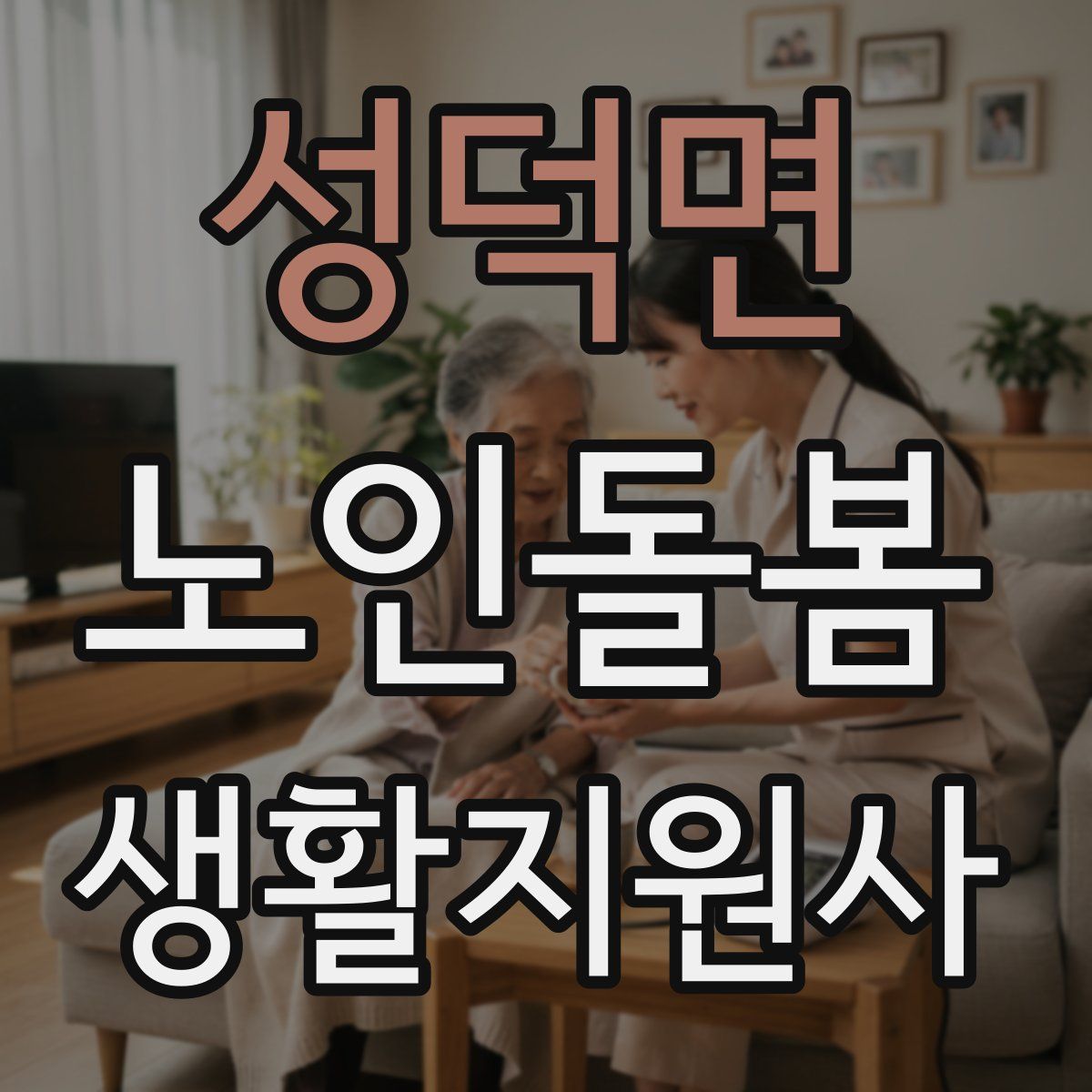 성덕면 노인돌봄생활지원사 자격증