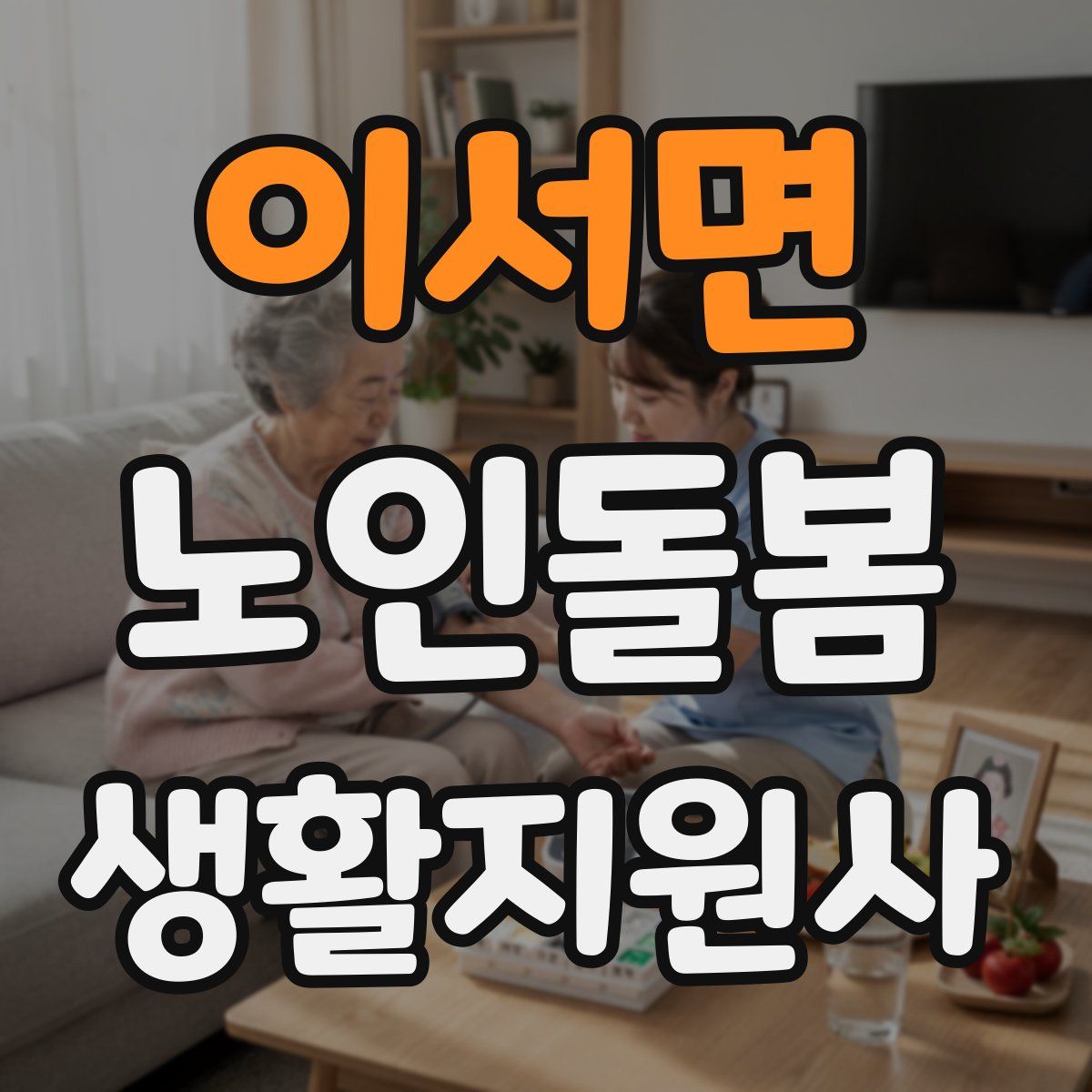 이서면 노인돌봄생활지원사 자격증