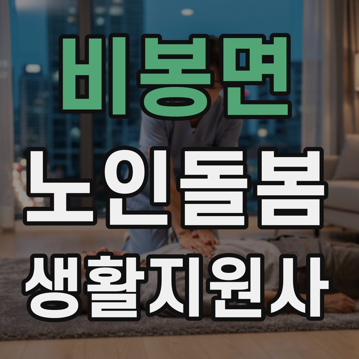 비봉면 노인돌봄생활지원사 자격증