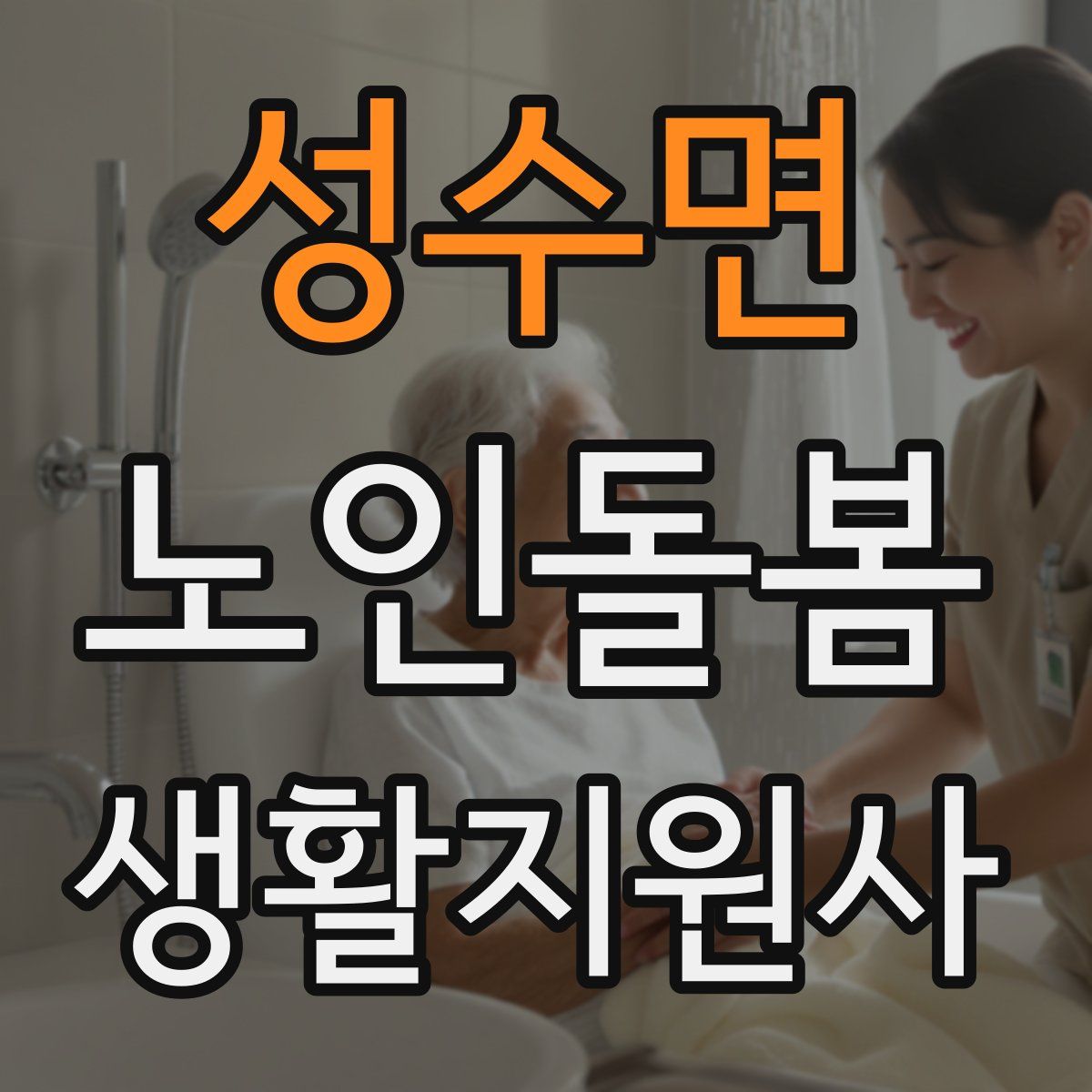 성수면 노인돌봄생활지원사 자격증