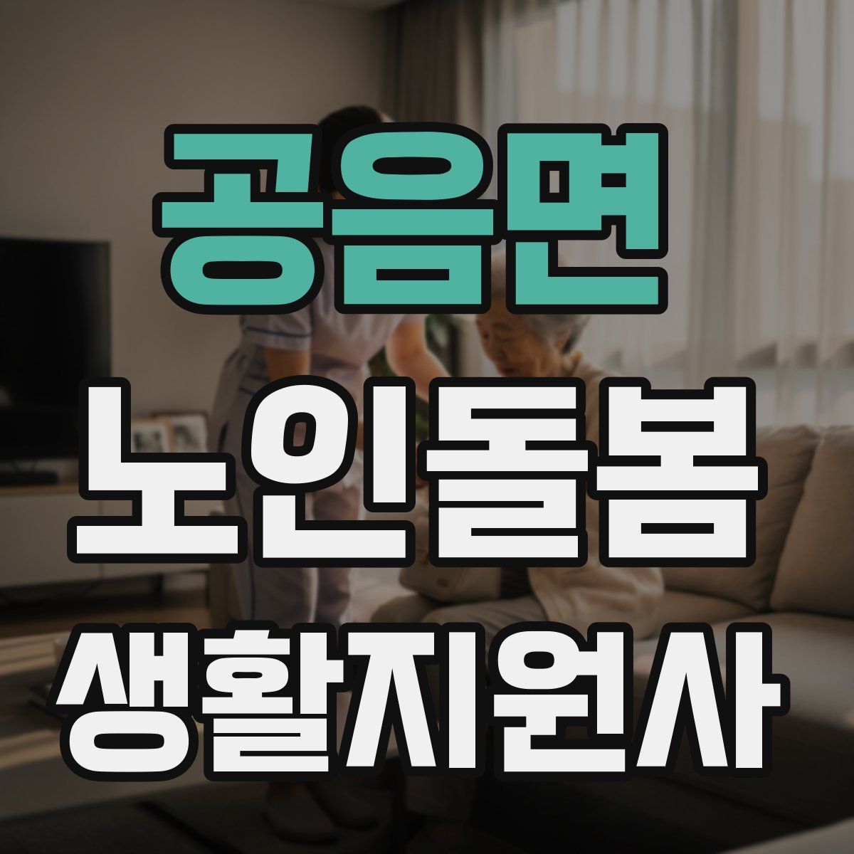 공음면 노인돌봄생활지원사 자격증