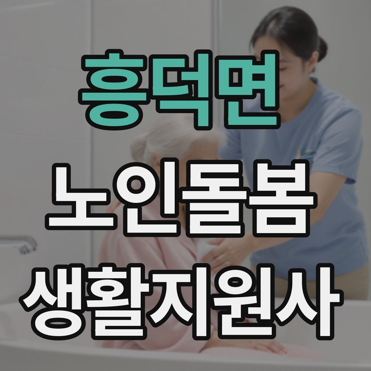 흥덕면 노인돌봄생활지원사 자격증