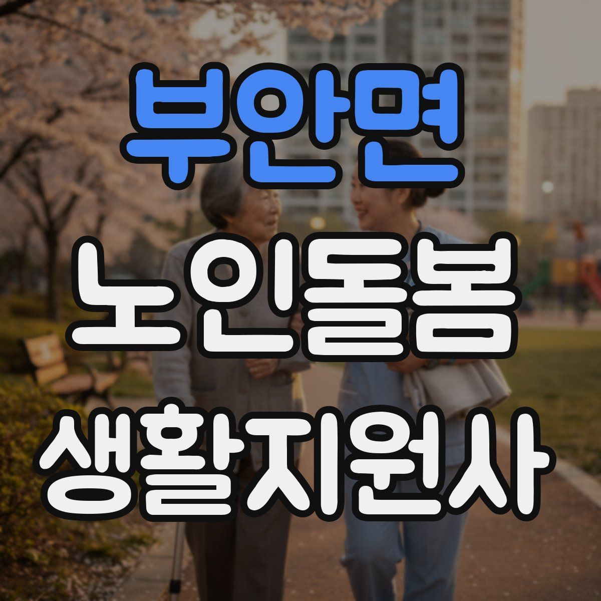 부안면 노인돌봄생활지원사 자격증