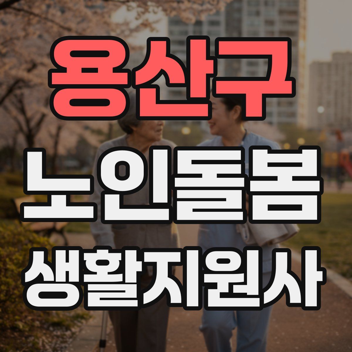 용산구 노인돌봄생활지원사 자격증